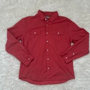 Western Cowboy Indie Levi's red button up shirt Size XL